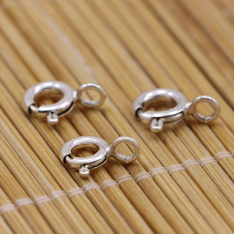 925银扣 手链扣头 项链链接扣 项链搭扣 连接扣 项链接头纯银