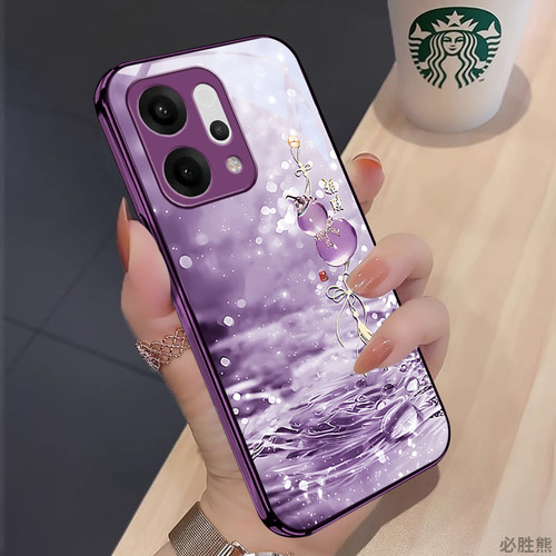 招财葫芦适用opporeno14手机壳新款reno14pro保护套超薄reno13/12/11/10/简约pro/pro+防摔7/6网红小众全包边
