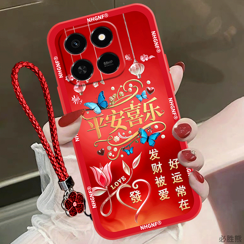 平安喜乐适用荣耀Play10T手机壳新款Play9Tpro手机壳防摔play8Tpro/8Tplay7t/6t/5t/4t活力版c全包简约女款软