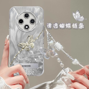 平安蝴蝶适用oppoA3pro手机壳A3por opa2pro全包0ppoA93防摔opopA58硅胶a57软 A2套A1羽纱a97外壳oppa25G新款