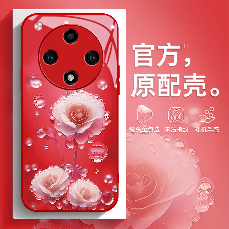 露水珠花适用oppofindx8手机壳新款findx7pro防摔findx6创意x6pro高颜值findx5红色x5pro超薄pr0简约全包边女