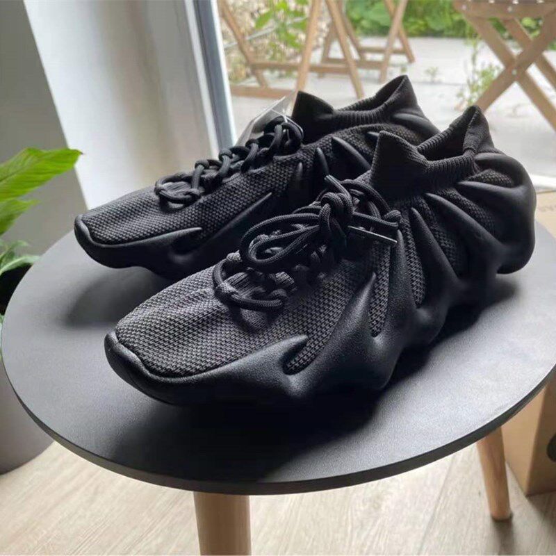 网红黑武士椰子鞋男女饺子鞋2022夏季透气450网面情侣莆田运动鞋