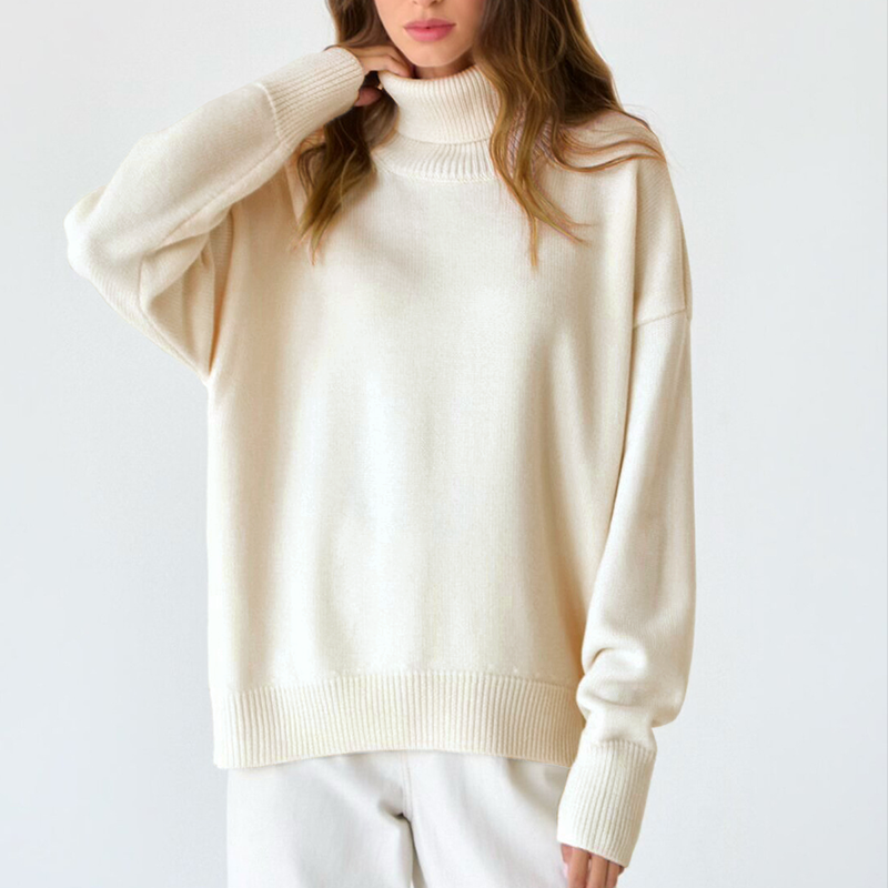 高领毛衣女冬加厚慵懒宽松显瘦打底衫2025新款今年流行爆款针织衫