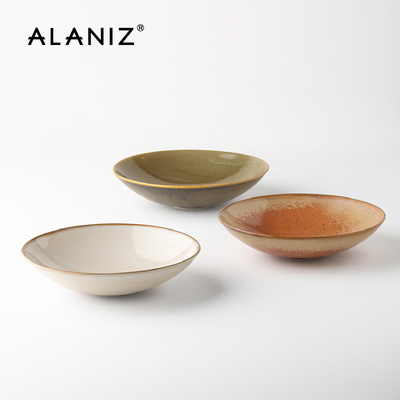 alaniz南兹曼玥-陶瓷汤碗创意菜碗家用新款盘子深盘欧式个性餐具