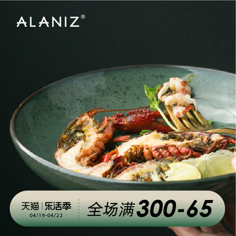 alaniz水之生灵北欧浅口盆汤碗