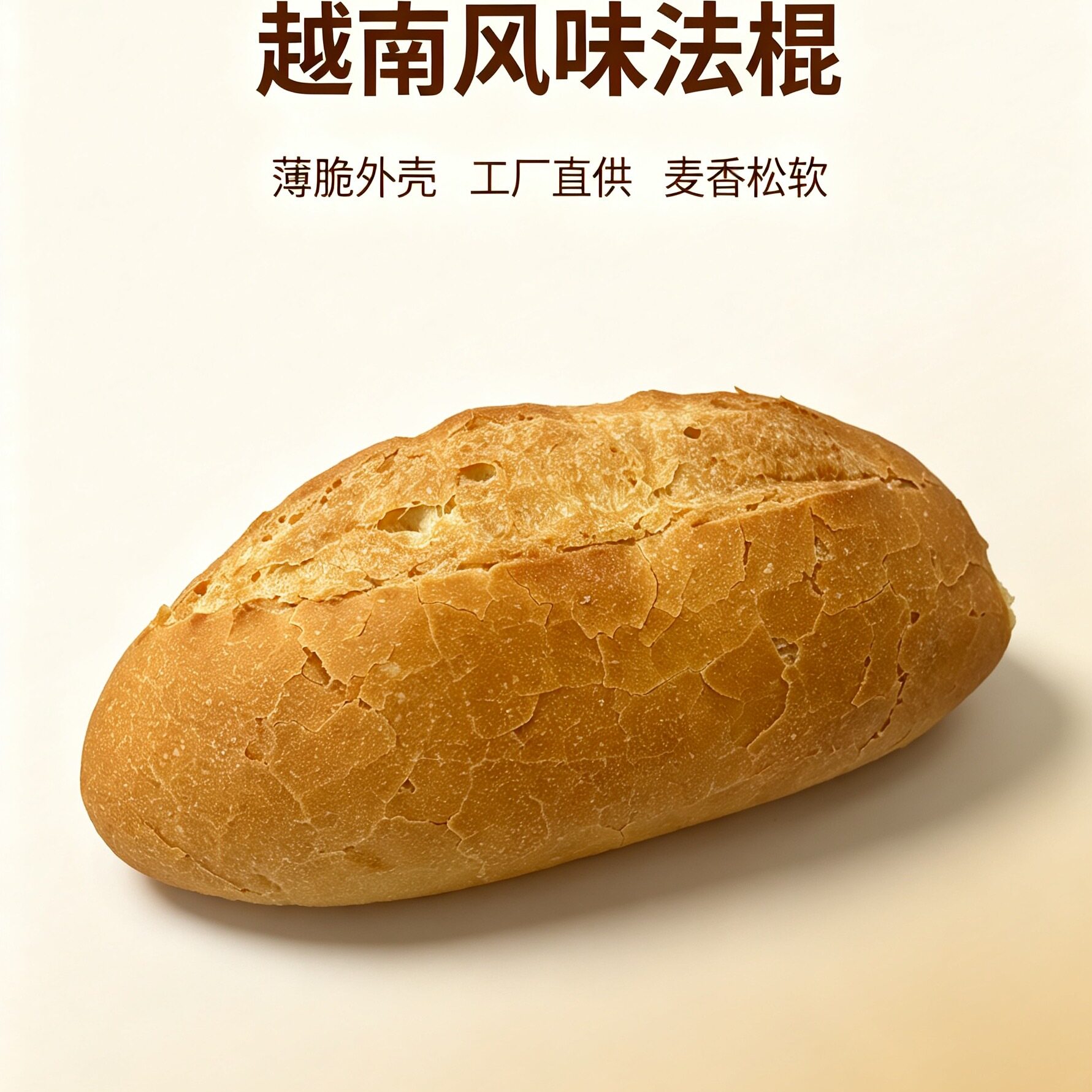 越南法棍面包餐厅商用批发越式风味面包胚子