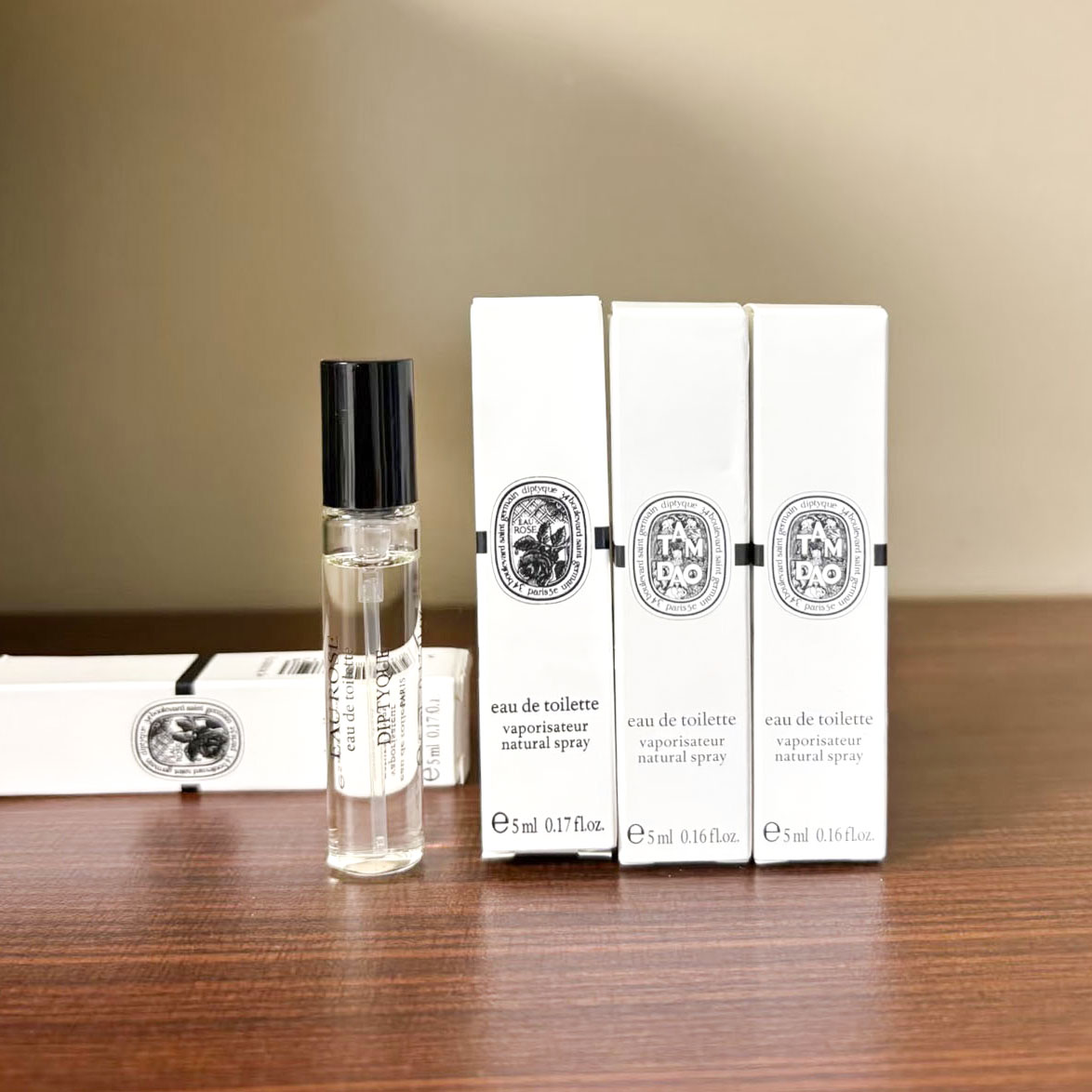 Diptyque蒂普提克睡莲悠悠奥费恩谭道玫瑰水肌肤之花杜桑香水小样