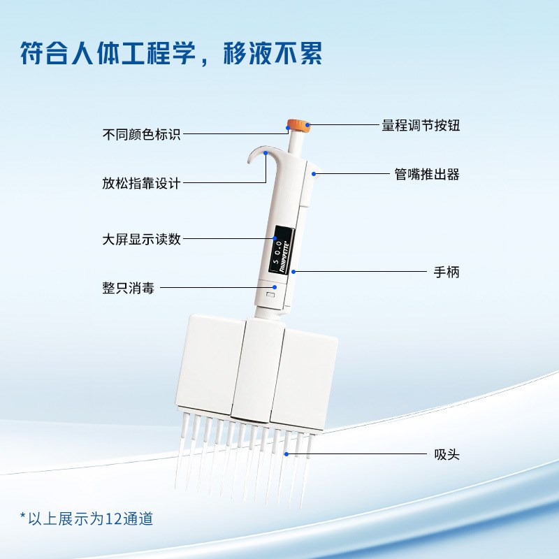 rmo赛默飞 Digitals单8道1C2道16道可变量程数字移液枪移液器