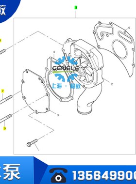 帕金斯Perkins柴油发动机配件水泵总成PPL090035 U5MWS0208 P30E1