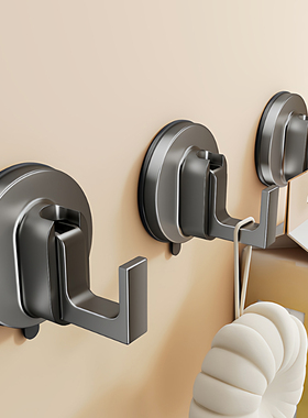 吸盘挂钩免打孔真空门后浴室强力承重无痕粘钩厕所厨房卫生间挂架