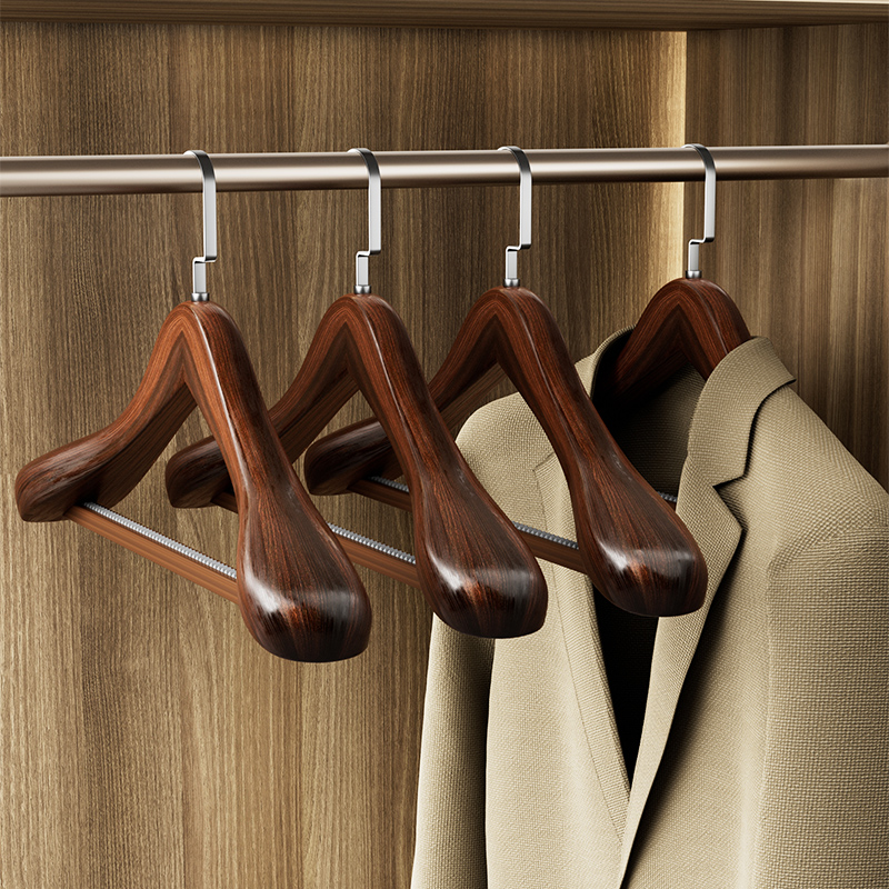实木衣架挂衣衣挂衣柜木质木头子衣服撑子家用挂钩衣撑木制架酒店,收纳整理,木质衣架,淘宝优惠券,粉丝福利购,淘宝优惠卷