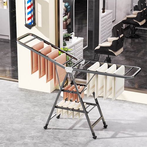 2024新款！折叠晾衣架免安装落地