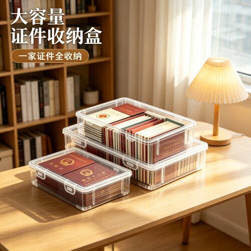家庭重要证件收纳盒证书档案