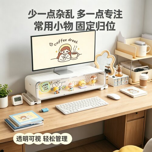 电脑显示器增高收纳架