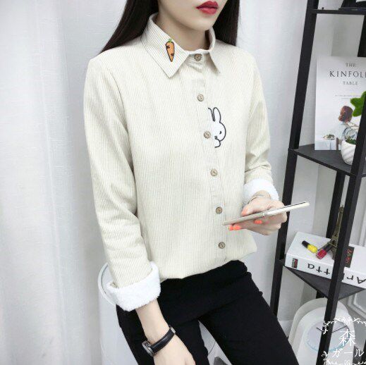 Plush shirt Thickened paragraph Female sex Thin section winter Jersey lining Long sleeve Light and thin Primer Pink Flannel Warm clothing womanin the Women's clothing/Boutique , Shirt  category - from Buy2taobao.com to provide professional Taobao agent buy service
