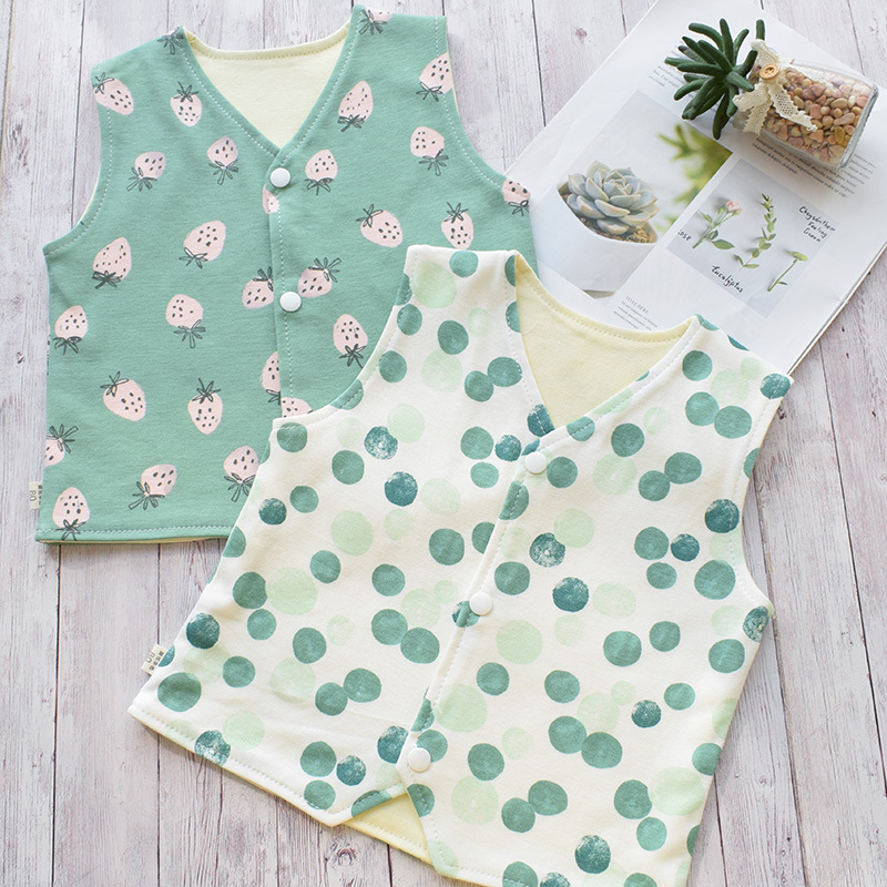 夏季男女童春秋马甲儿童纯棉双层针织幼儿园坎肩宝宝早晚防凉小背在类目 童装/婴儿装/亲子装, 马甲中 - 来自Buy2taobao.com提供专业的淘宝代购服务