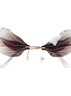 琪妍遮阳蝴蝶形状个性女士墨镜