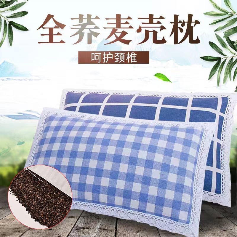全纯棉老粗布单人宿舍荞麦成人枕头枕芯枕枕芯枕头睡眠颈椎护枕头