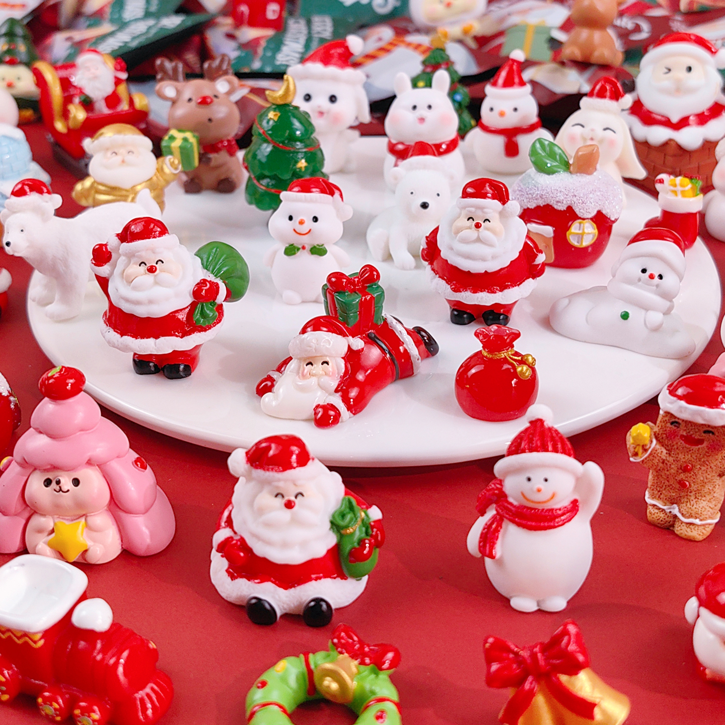 2025圣诞节主题盲袋可爱卡通圣诞老人雪人摆件节日装饰品圣诞礼物