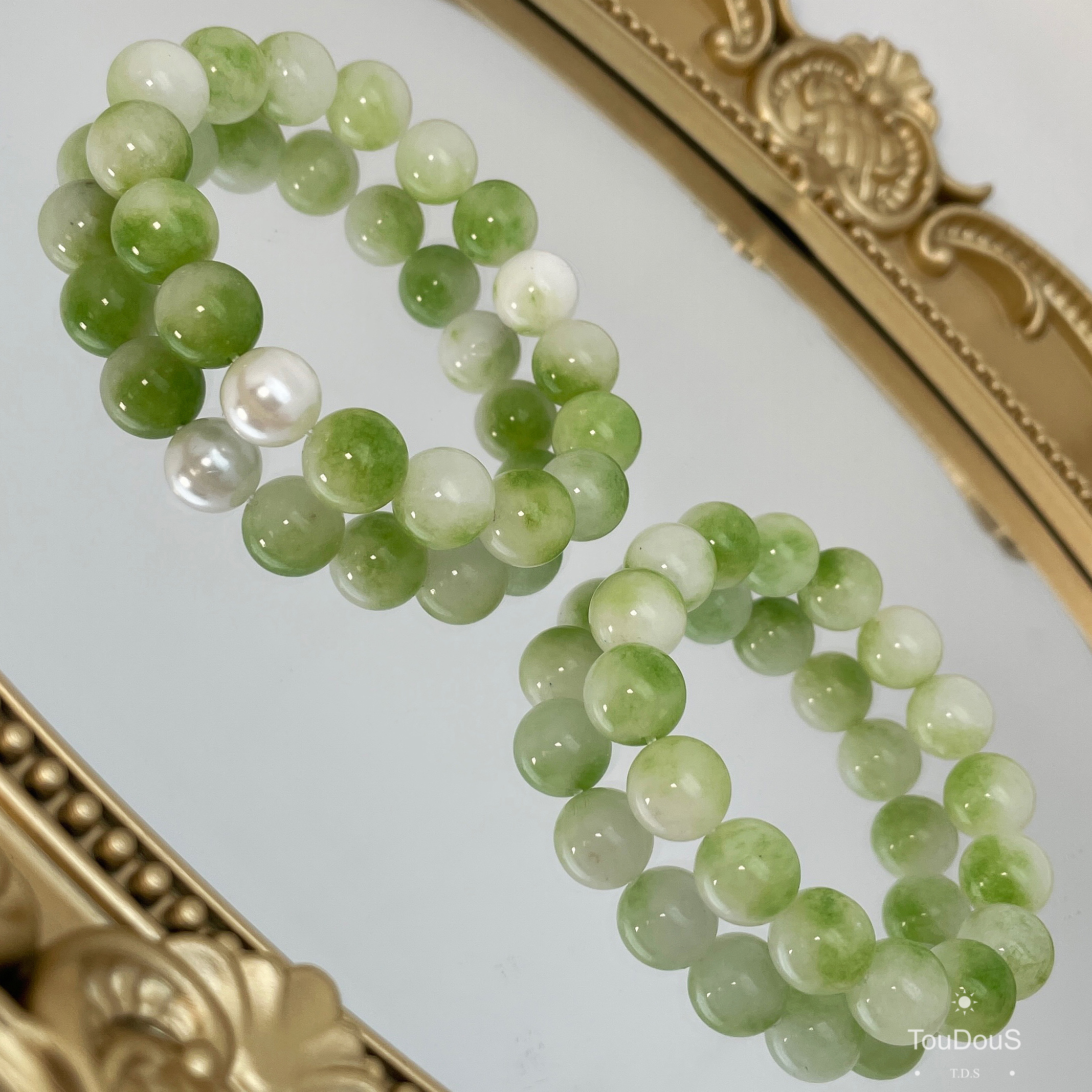 天然玉石海蓝宝新中式原创手链