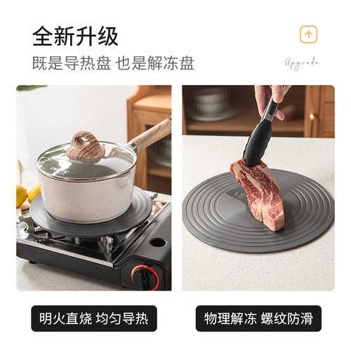 导热板珐琅锅导热盘煤燃气灶家用隔热板解冻神器防锅底烧黑