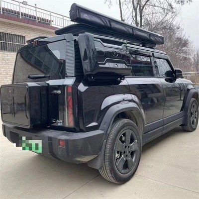 奇瑞icar03车顶行李架框爬梯侧边机甲网扩展平台越野外饰专用改装