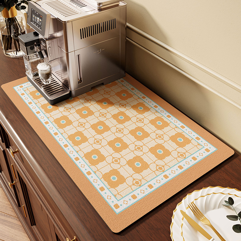 咖啡机沥水垫厨房台面垫子硅藻泥吸水软垫防滑免洗隔热洗漱台杯垫