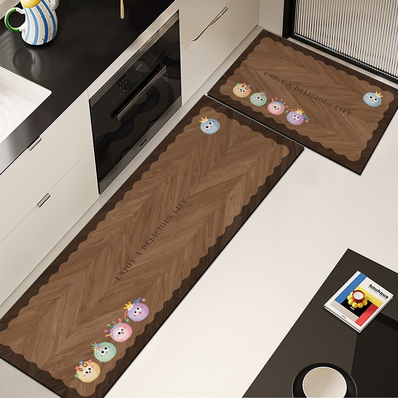 厨房专用硅藻泥地垫家用卡通垫子吸水防滑脚垫防脏卫生间厕所门垫