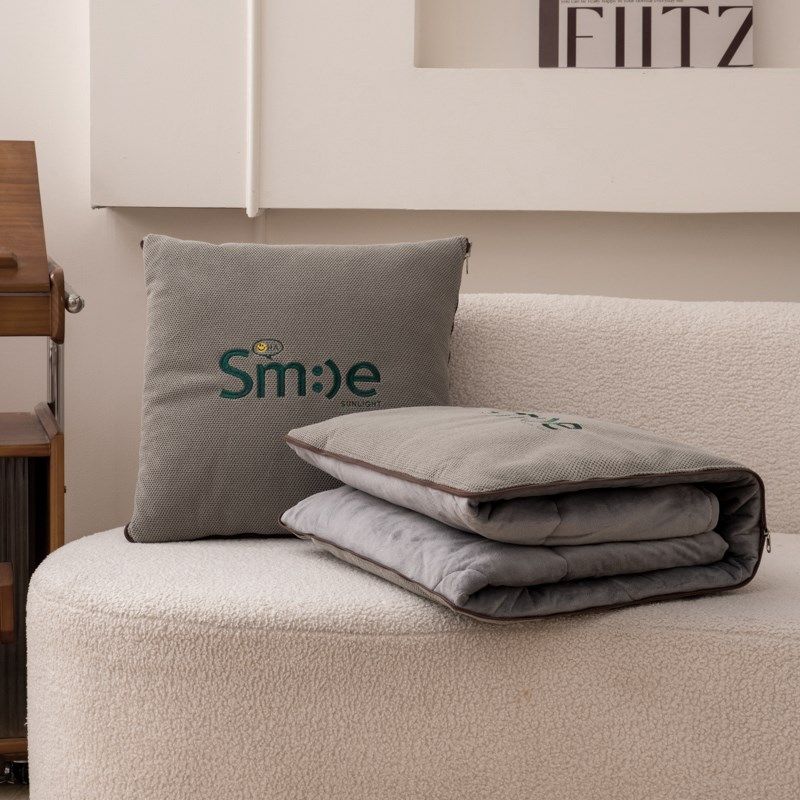 加厚水晶绒抱枕被子两用二合一午休枕头被汽车靠枕办公室午睡毯子,居家布艺,抱枕被,淘宝优惠券,粉丝福利购,淘宝优惠卷