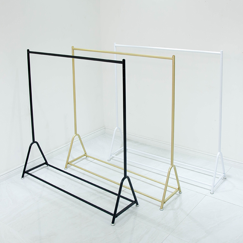 服装店展示架挂衣架落地式专用单杆水管龙门童装店货架可移动带轮