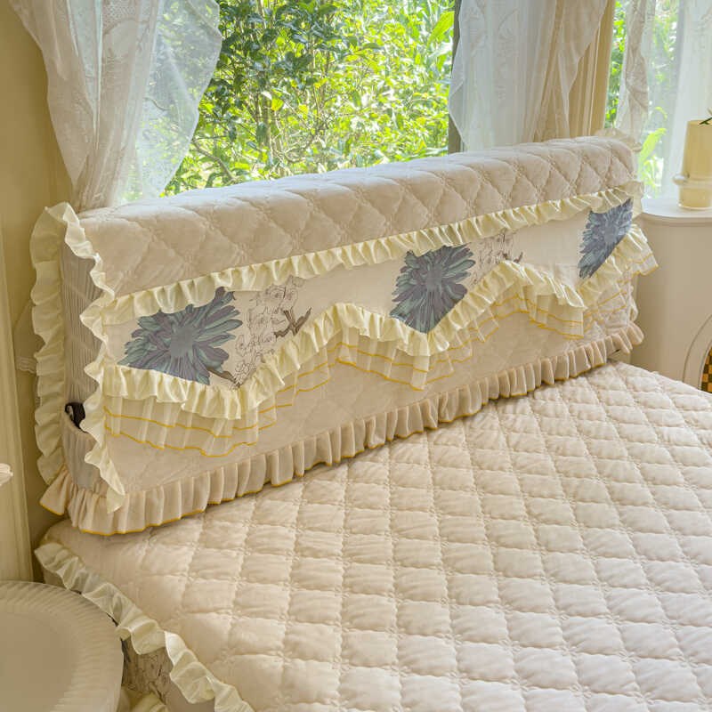 床头套罩新款全包绒布床头罩夹棉加厚实木软包防撞皮床床头保护套