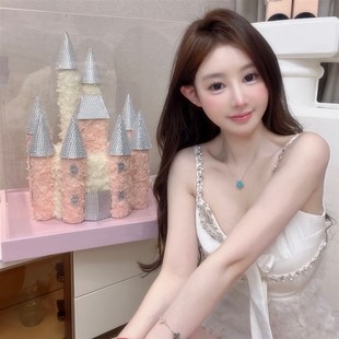 永生花城堡 不凋谢的花新婚礼盒订婚礼物摆件耶诞情人节生日礼品