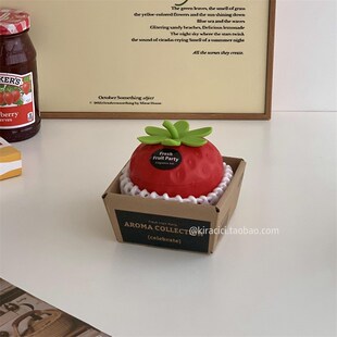 可爱创意水果香薰摆件室内卧室家用女生淡香香氛车载汽车固体香膏