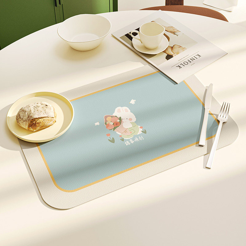 隔热垫防烫网红餐垫可爱卡通防水防油餐桌垫家用餐具垫餐布垫碗垫
