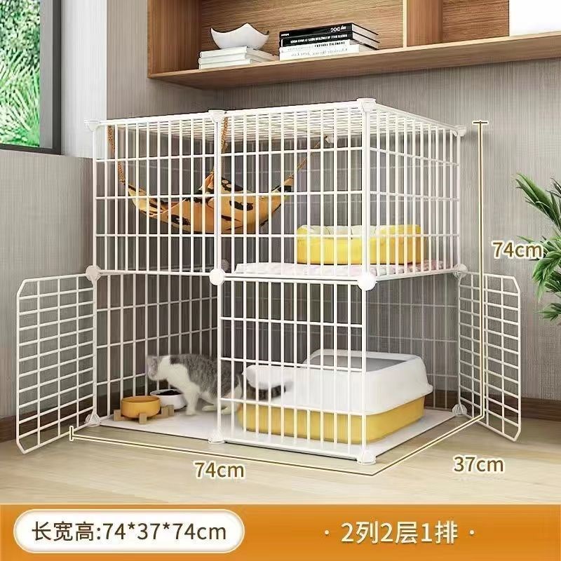 猫笼子家用室内别墅超大自由空间带厕所一体猫屋猫舍猫窝猫咪房子