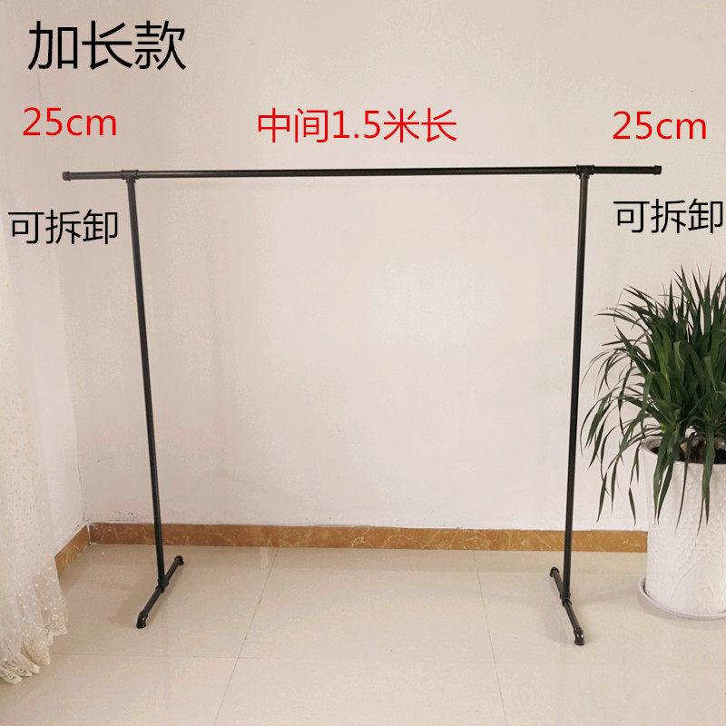服装展示架复古龙门架落地水管挂衣杆服装店衣服架落地单杠晾衣架