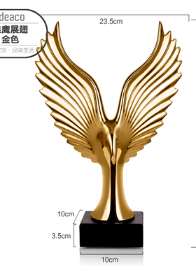 雄鹰展翅 创意轻奢家居装饰摆件陶瓷工艺品 酒柜电视柜办公室摆设