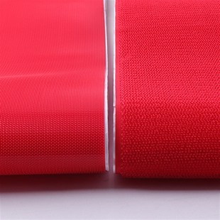 背胶魔术贴彩色射出钩不抓毛有胶雌雄贴扣强力超粘胶尼龙子母贴