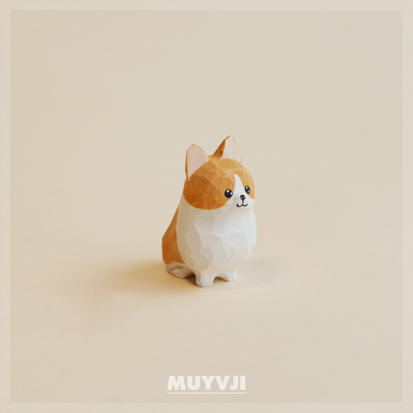 手工木雕小柯基丨柯基办公室工位电脑桌面摆件创意装饰品可爱女生