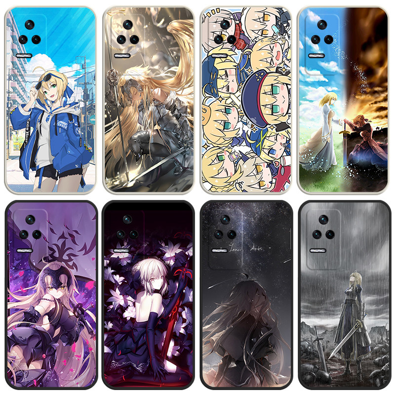 fate手机保护壳适用红米k60pro贞德k50/至尊版全包Saber吾王k40卡通红米note11动漫fgo周边11tpro远阪凛12二