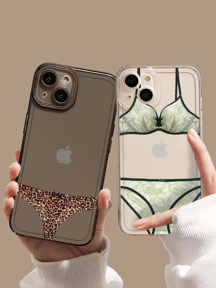 内衣手机壳适用苹果15华为mate50pro比基尼iphone13女式p60小米12情趣14内裤iqoo趣味oppo搞怪vivo荣耀nova套