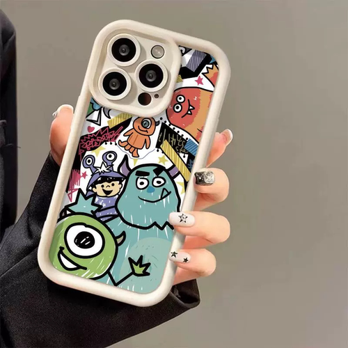 怪兽适用苹果15手机壳14天眼阶梯13硅胶iPhone12保护软套11全包xr防摔pro男Xs女款max新品6s78个性se卡通plus