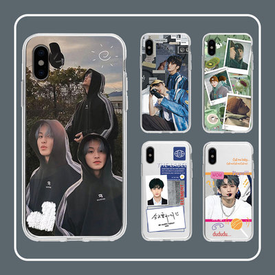 NCTdream李马克mark来图定制适用苹果vivo华为OPPO小米任意型号透明黑磨砂直边古董白创意个性手机壳