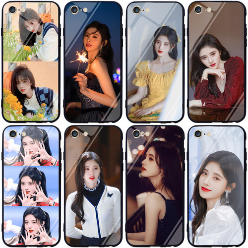 鞠婧祎手机壳适用opporeno5苹果12 11vivox60华为nova7p30红米k40