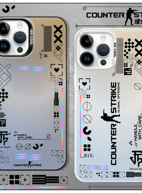 csgo印花集适用华为mate60pro手机壳P50荣耀x50i野荷30vivo40游戏x90周边oppo80渐变镭射70一加12ace2v套X100
