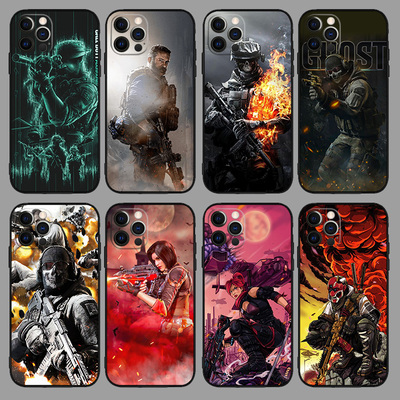 使命召唤COD12液态硅胶手机壳适用13小米11苹果15红米K50一加VIVOX90小米13挂绳IQOO10华为MATE60PRO全包NOVA