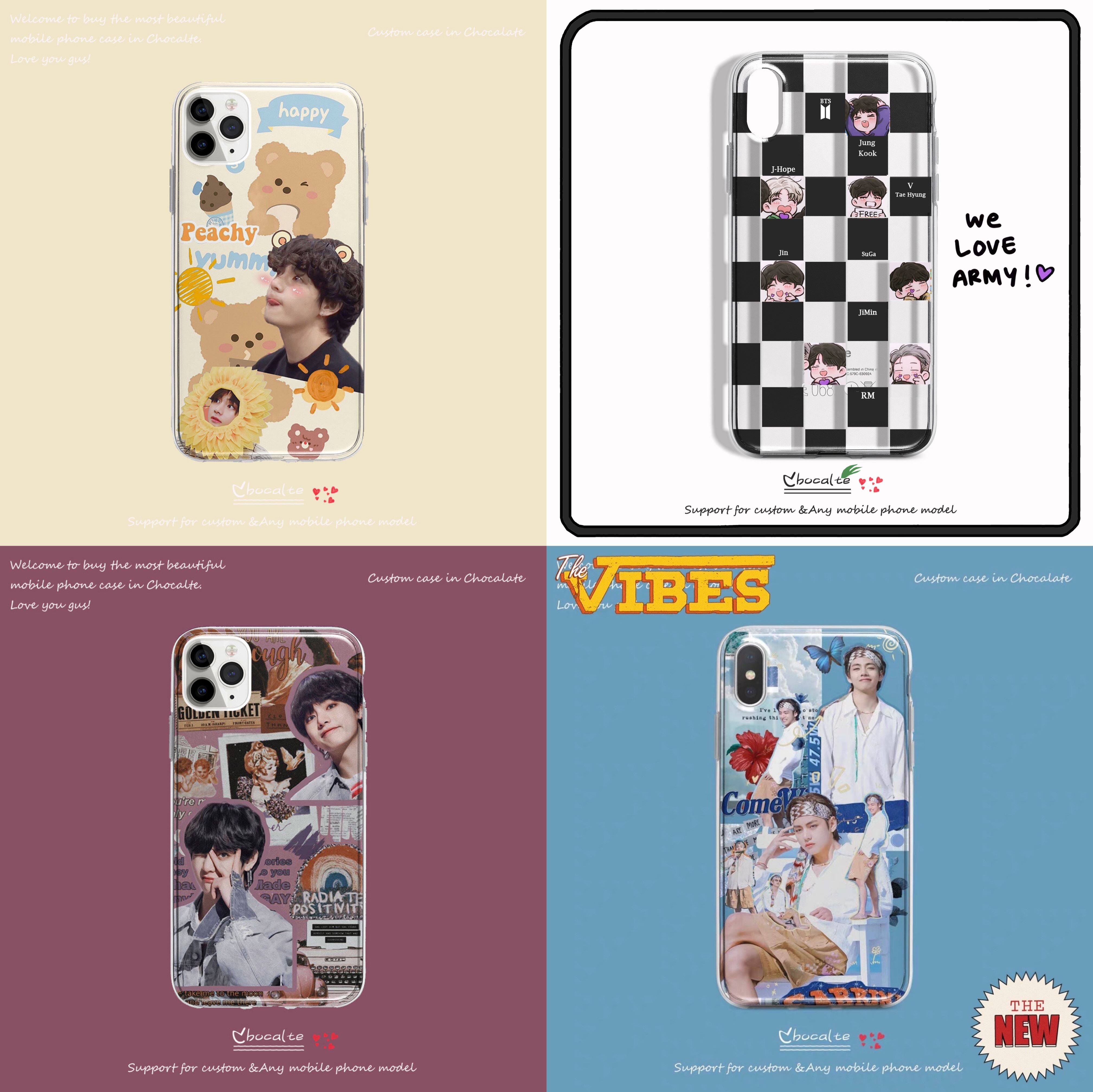 BTS防弹少年团苹果14金泰亨华为手机壳小米13适用iphone12promax/mate50/p50/vivo/oppo荣耀/X90/K10/RENO9/8