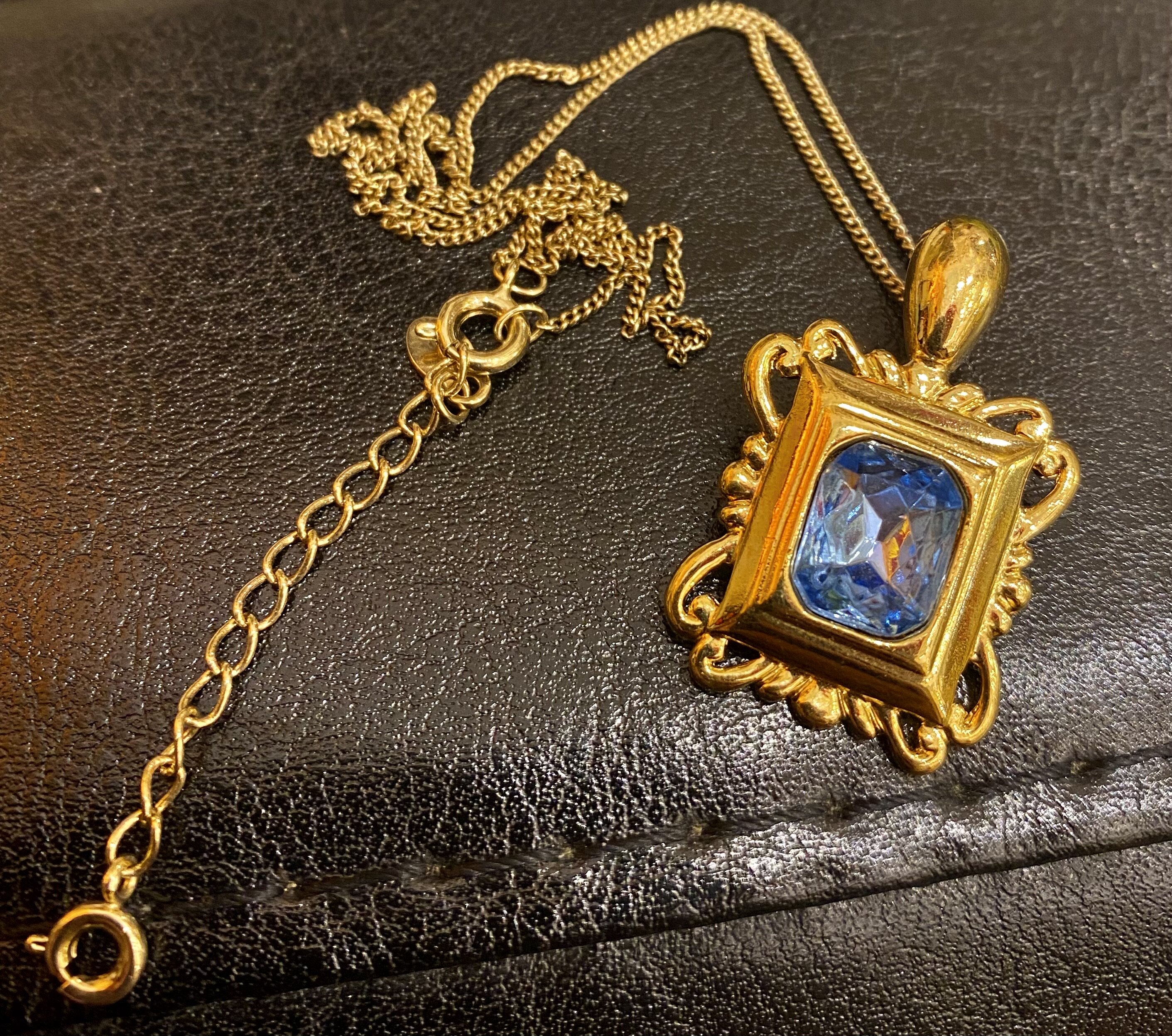 monet海外回流莱茵石镶嵌可拆卸短链项链vintage中古饰品首饰