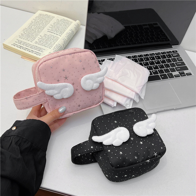 韩系星星收纳包卫生巾包手拿包小型学生便携包零钱包杂物包相机包
