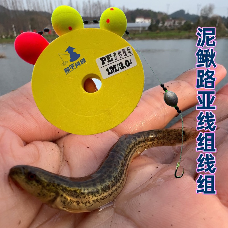 抛竿问道泥鳅路亚前导钓组pe线浮钓线组大泡沫球抛竿矶竿钓半水钩
